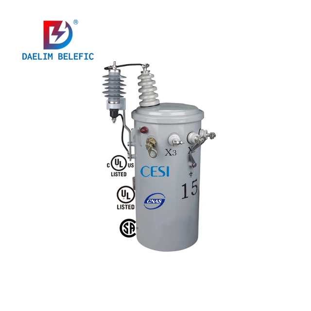 Dyn5 10 24 45 70 75 85 90 150 Kva Single Phase Pole Mounted Step up Power Transformer 10kva 20kva 30kva 200kva for Sale