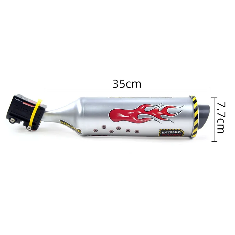 Vélo Turbo Échappement Pip-Bike Turbo Tuyau Système D'échappement Vélo Spoke Sound Maker Motocards Kit