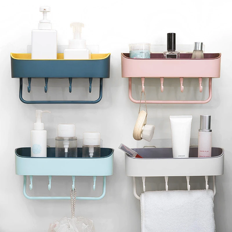 Corner Shower Shelf Bathroom Shampoo Holder Storage Rack Organizer Wall  Mounted Bathroom Accessories