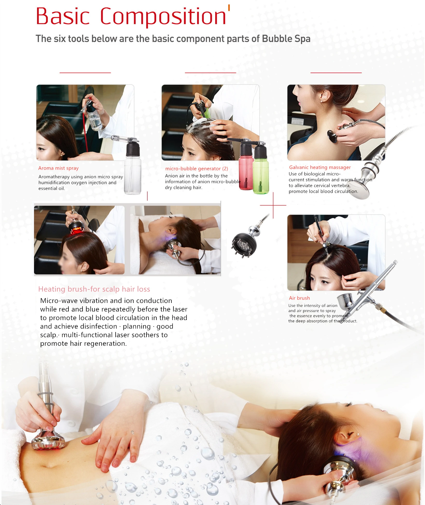 
Профессиональная машина для восстановления волос, 5 в 1 