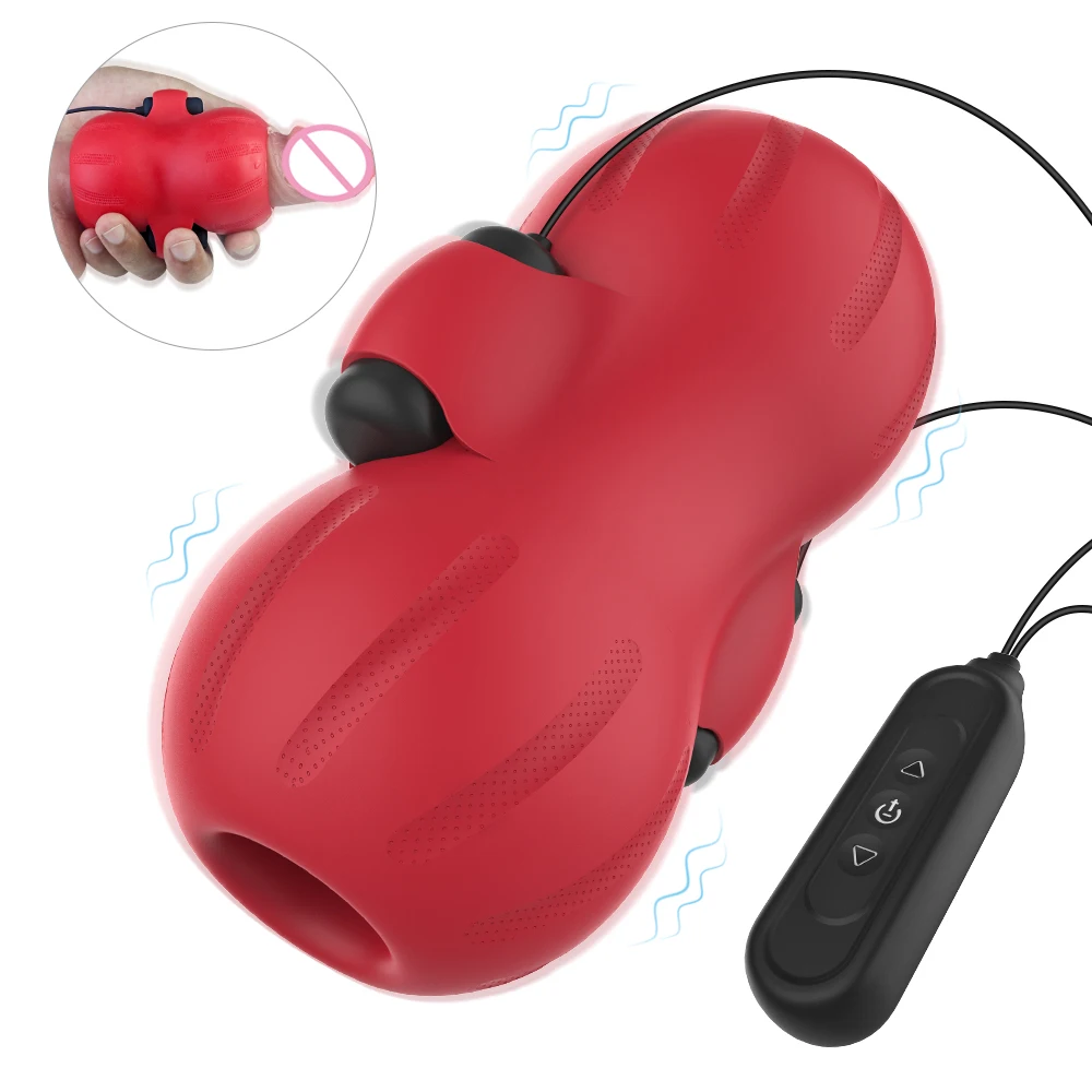 S355 Men Vibrator Masturbation Wired Control Double Vibrating Bullets with 9 Speed for Men Masturbation Vibrating Pussy