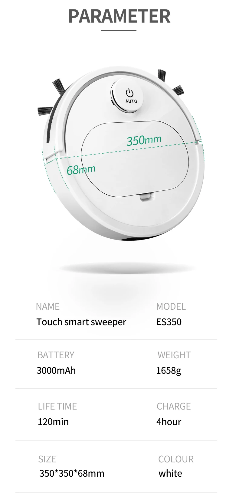 Homefish 2021 Vacuum Cleaners Automatic Wet And Dry Robot Aspirapolvere