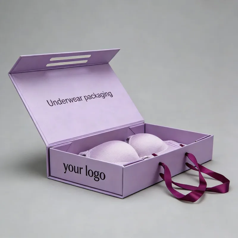 Blwch Papur Lingerie Mat Uwchbenydd â Thrwsio Magnedig: Blwch Papur Danwisgoedd Uwchbenydd Ar-weddiad, Blwch Papur Cyffredinol Ffasiwn â Inco Soia