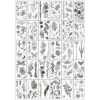 Tc-m sketch flower set of 30 sheets-5797cm