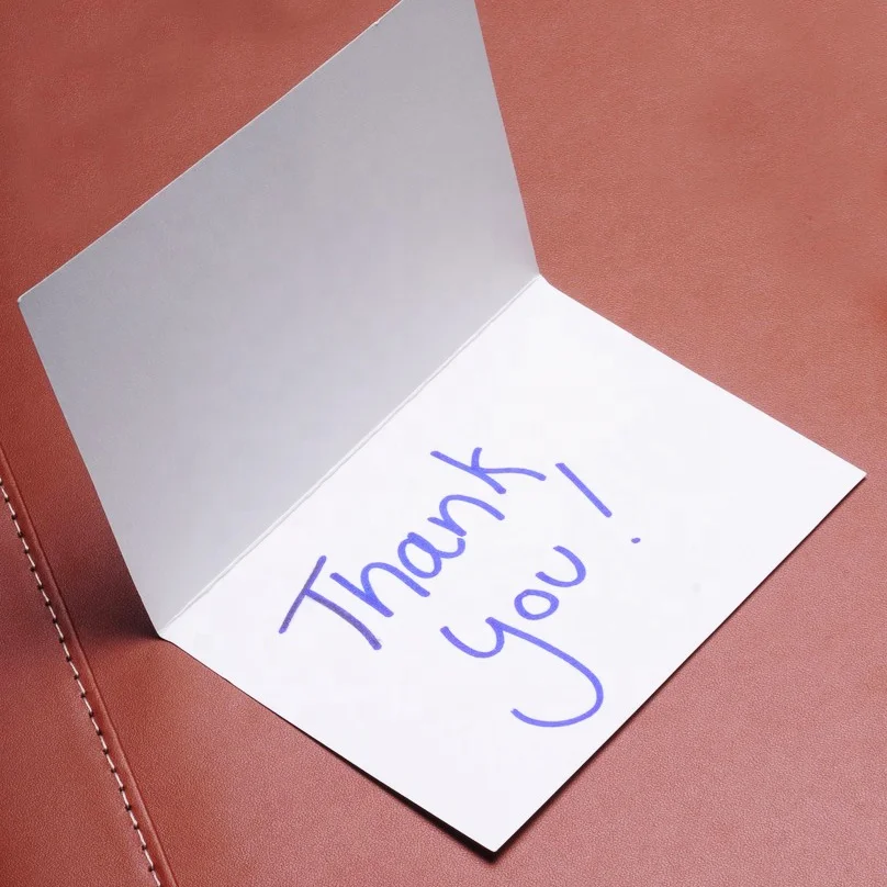 Спасибо открытки на заказ арт-экран переработанная бумага печатный картон с логотипом индивидуальный рекламный подарок