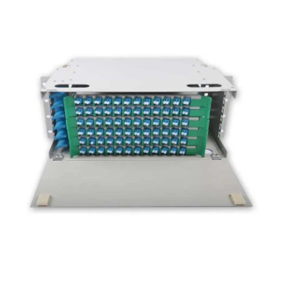 Rack Mount ODF 12 24 48 72 96 Core Port Fiber Optical Distribution Frame Unit Box Outdoor Fiber Patch Panel