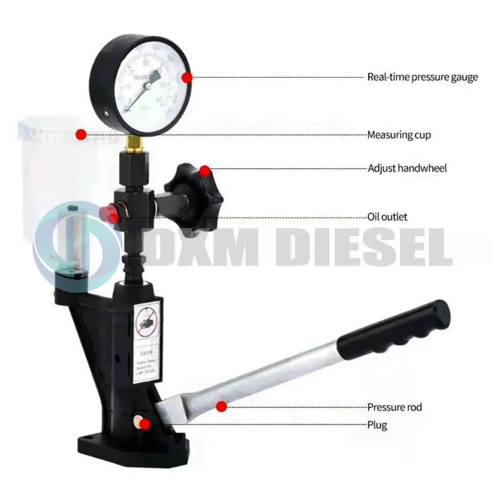 S60h Nozzle Tester Diesel Injector Nozzle Testing Fuel Test 600bar