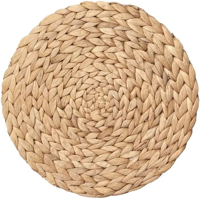 Natural Round Woven Placemats Wicker Seagrass Placemat Rattan Placemats