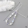 K3353 pearl heart-shaped phone charm