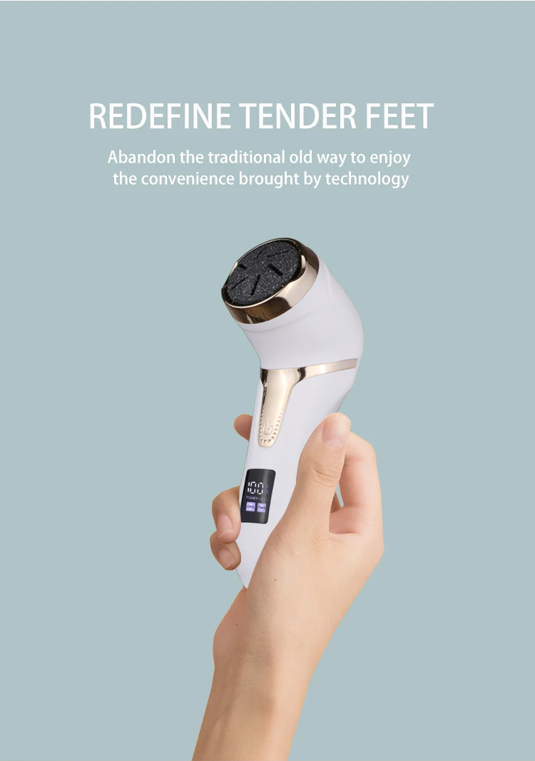 PSB waterproof rechargeable electric pedicure foot file feet callus removers for feet dead