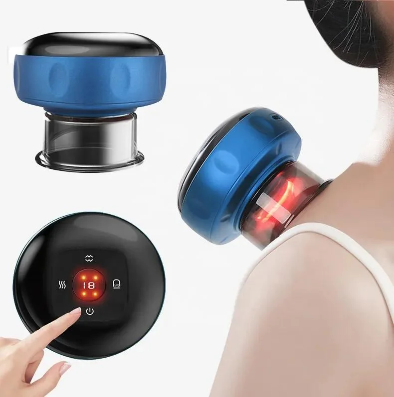 4 in 1 Smart Dynamic Massager Portable Cupping Kit for Massage Therapy Acupoint Scraping Apparatus Device