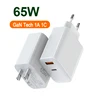 Chargeur GaN 65W 1C1A Blanc