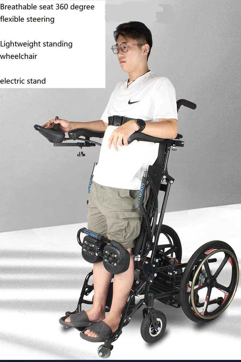 High Quality Rehabilitation Therapy Supply Manual/electric Standing Wheelchair handicapped wheelchairs for Paraplegia-BZ-E-TH305 factory