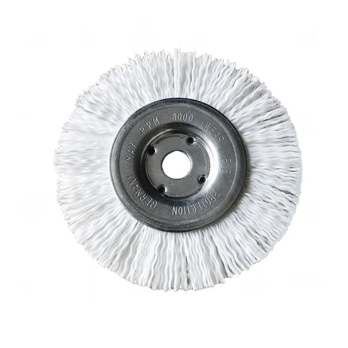 125mm Nylon Abrasive Wheel Brush - 80 Grit Polishing Brush For Bench Grinder - Removes Rust, Paint & Weld Scale - View #10