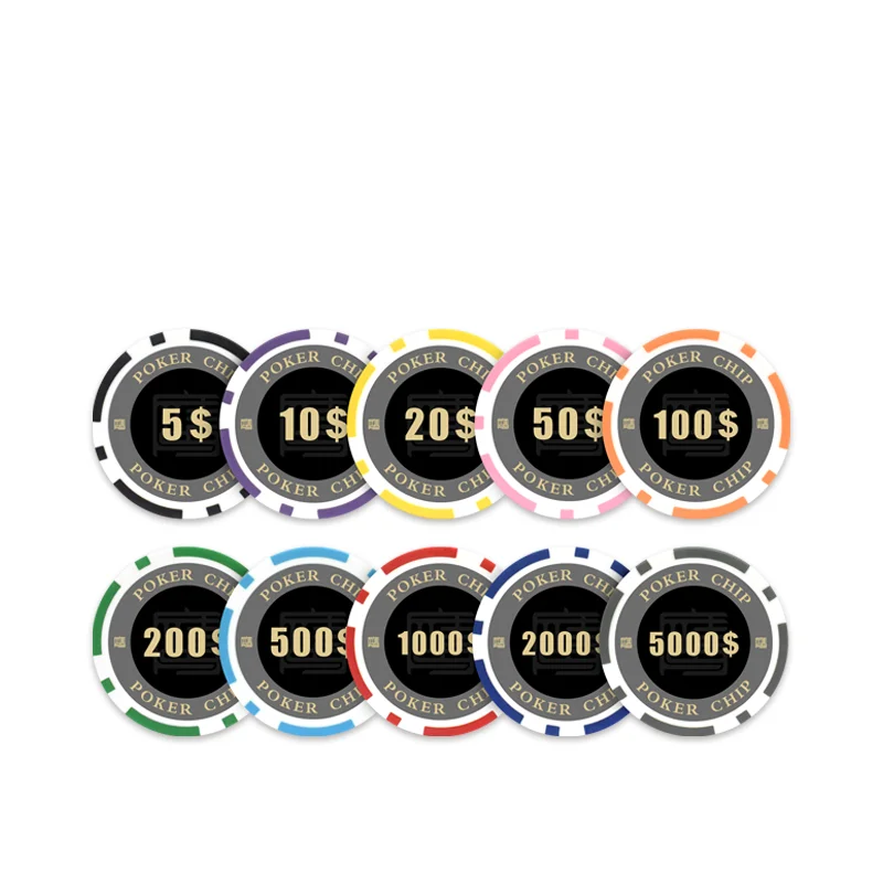 YH Wholesale Custom Sublimation Print Chips 14g Clay Poker Chip for Casino