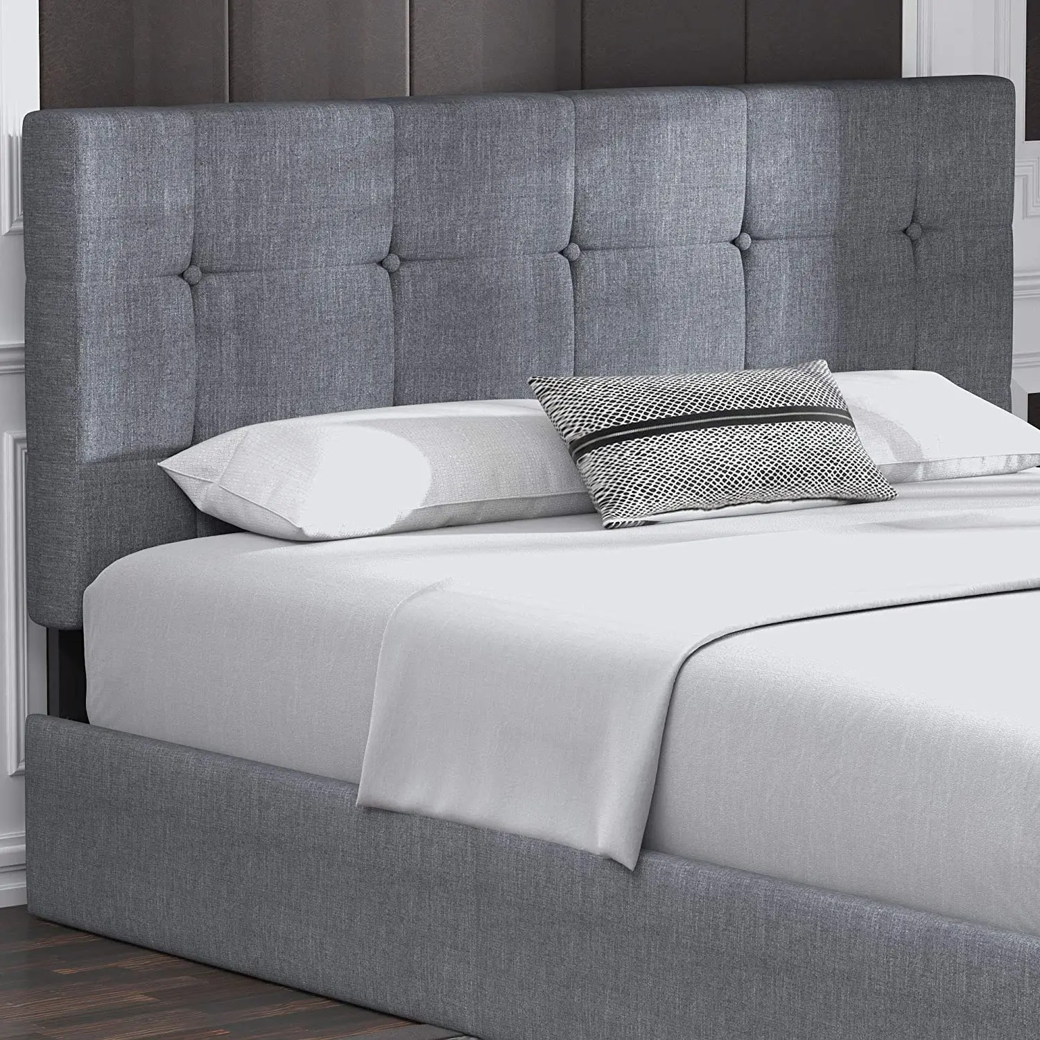 Cheap Modern Velvet Fabric Californian King Size Wooden king Size Queen Upholstered Bunk Bed Frame Bedroom Furniture Bed Set
