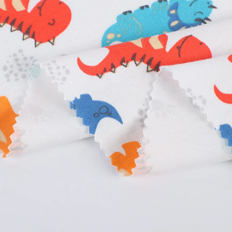 Breathable Stretch Cotton Fabric Digital Print Customize Your DIY 95 Cotton  Spandex Fabric for Kids