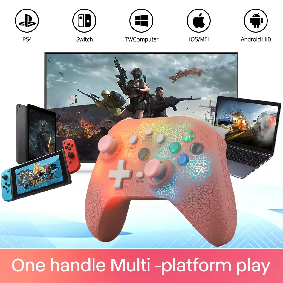 NS21 RGB Wireless Game Controller for Switch/Ps3/Ps4/Android/Ios 6