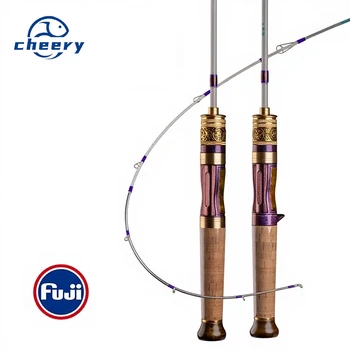 Cheery Carbon Ejection Portable Four-section Ultra-soft Micro-object XUL Slow Horse Mouth Rod Straight Gun Handle Luya Fishing – Soft Lure – view 2