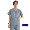 Top corto gris para mujer