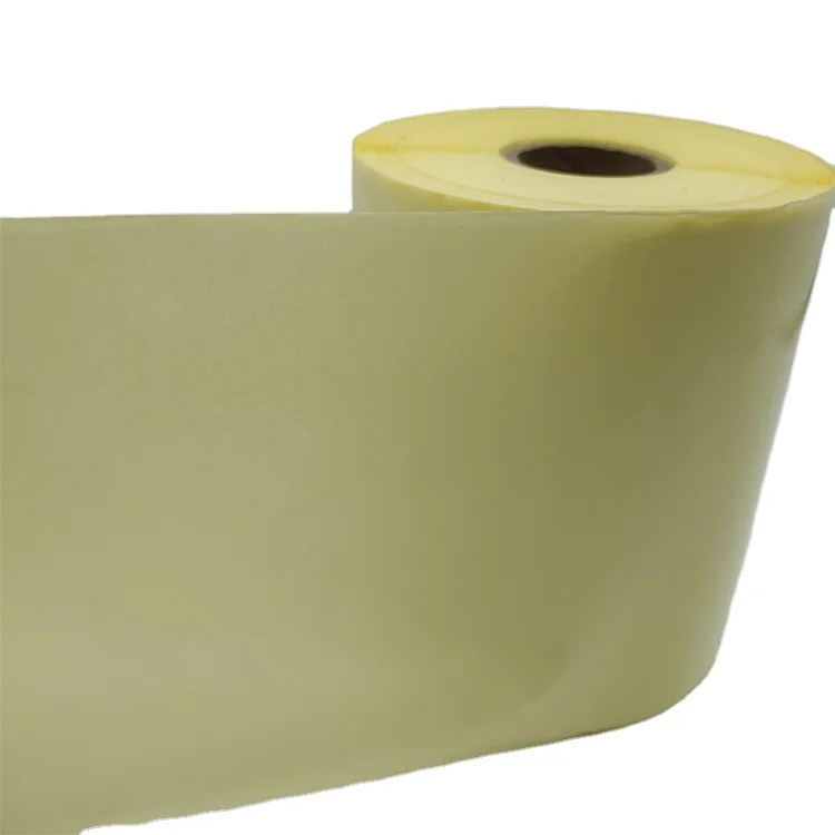 Silicone Coated Glassine Release Paper Jumbo Roll Yellow Anti-Stick Paper Single Double Sided Release Paper for Sticker Liner
