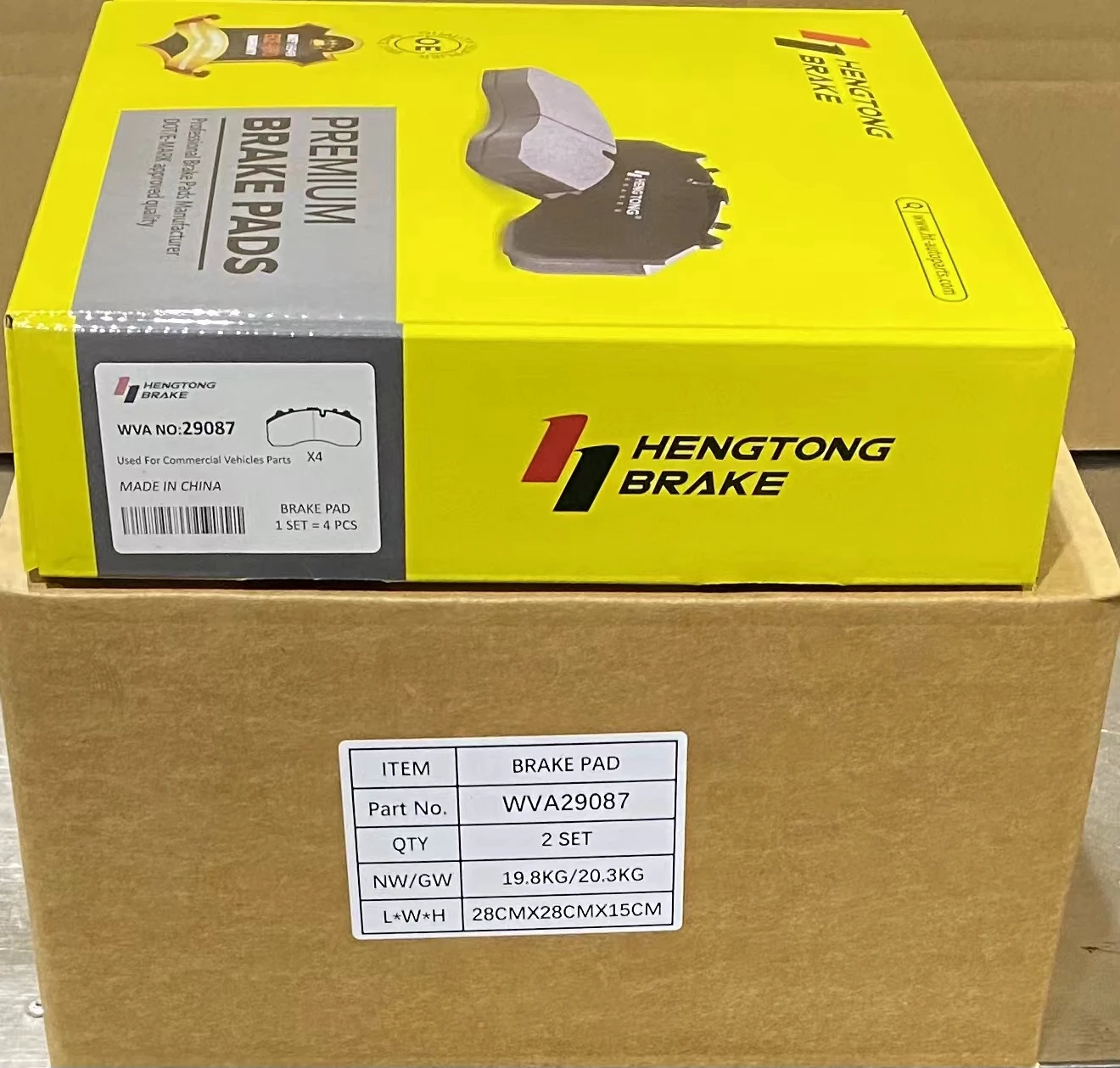 Truck Brake Pad Set Heavy Duty Parts Brake Pads 29087 for Actros