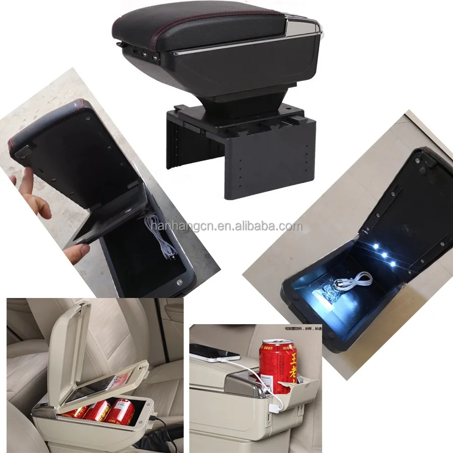 9 Usb Port Universal Car Armrest Multi Console Box Fo Runiversal Center