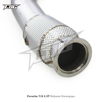 工場価格 SUS304 排気キャタライザー付きダウンパイプ ポルシェ 718