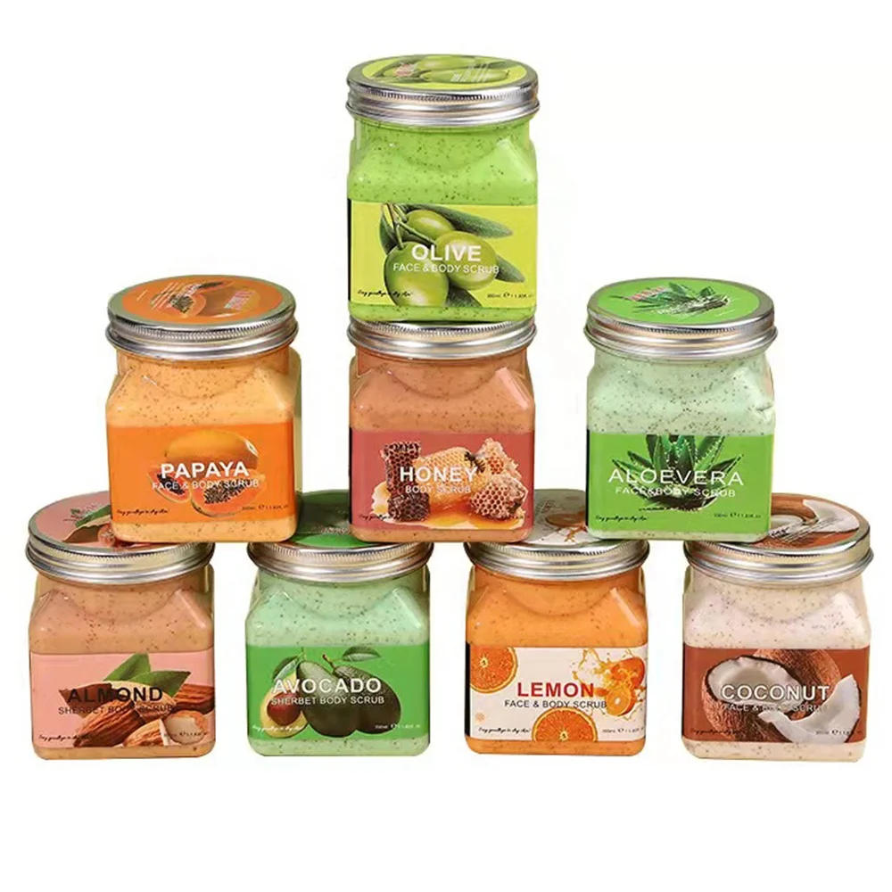Remove Dirt Deeply Improve Chicken Skin Cleansing Whitening Polish Skin Bright Smooth Papaya Face Body Scrub