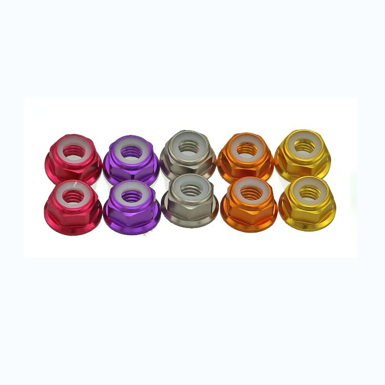 M2 M2.5 M3 M4 M5 M6 M7 M8 M9 M10 Colorful Aluminum Nylon Lock Insert Nut for Drone/ Rc Car