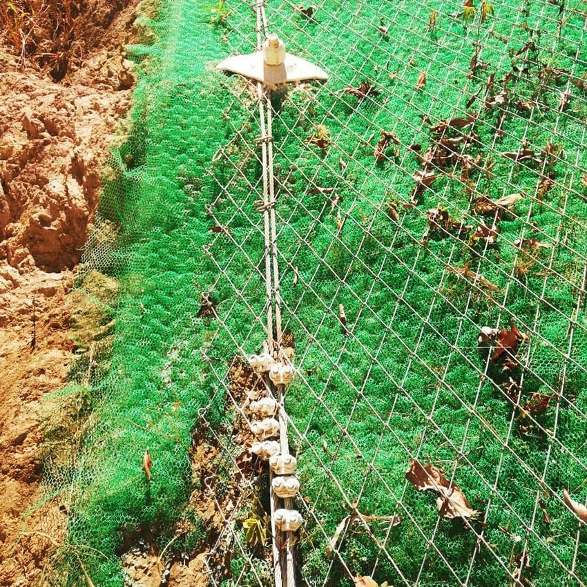 High Tensile Steel Stainless Steel Wire Mesh Woven Technique Rockfall Protection Slope Stabilisation Netting Landslide Barrier