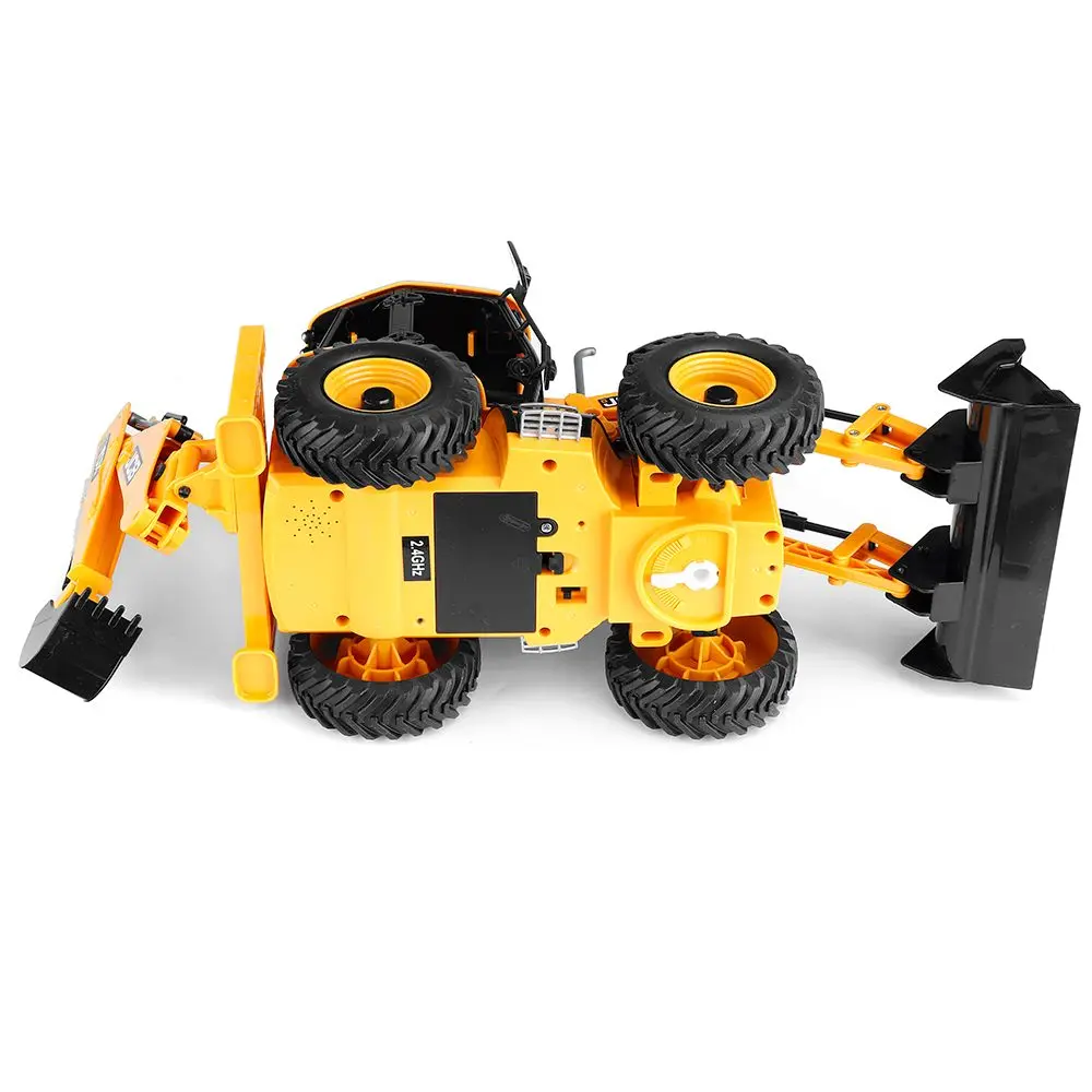 E589 Remote Control Excavator Loader Two-way Forklift Jcb Excavator Sound and Light Simulation Engineering Vehicle Model Toy