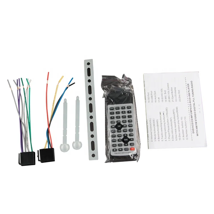 MIC One Din Bus CD DVD Player 24V Bus Amplifier Media Player MP3 Entertainment Radio FM Announcer Audio System for Bus