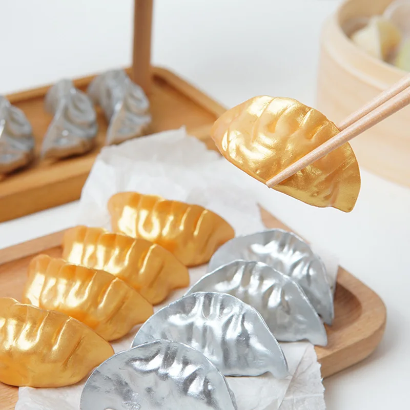 Alibaba.com: Simulation Food Dumpling Model Prop 6cm, Fake Food Golden ...