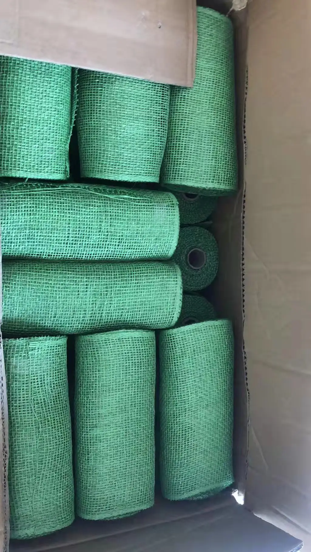 Poly Burlap Mesh Supplier Polyester Flower Wrapping Decor Mesh In