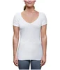 Women Deeper V Neck White