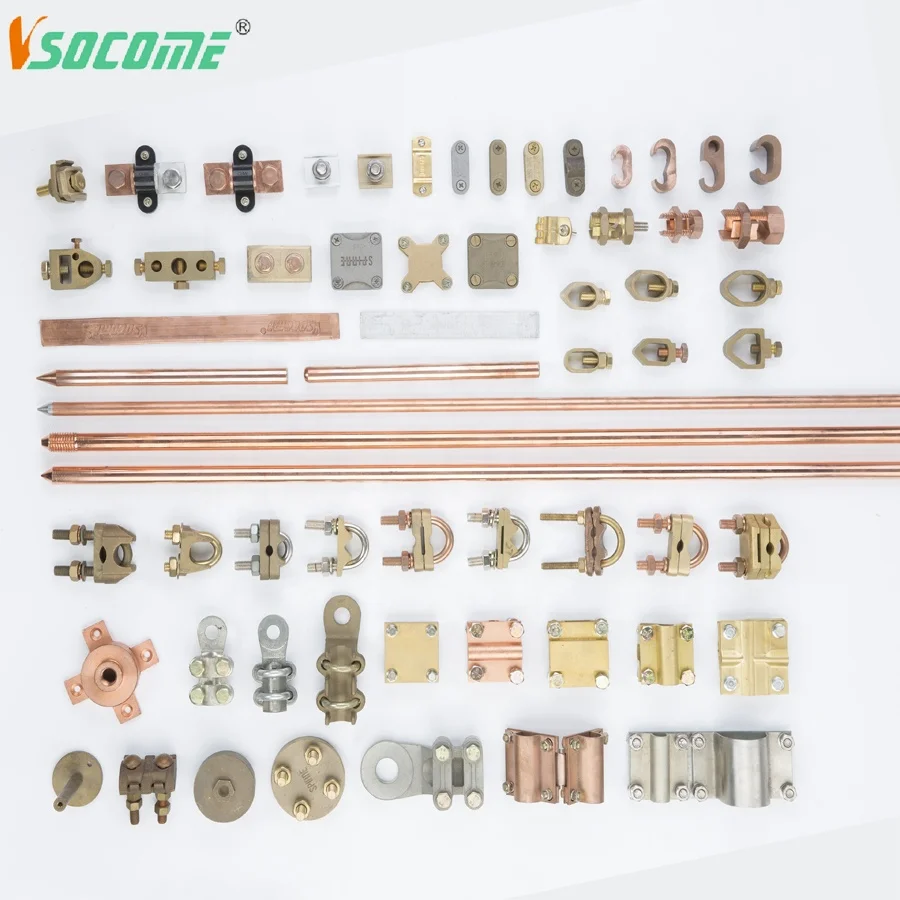 2P Fork Type Bus Bar Terminals Electrical Copper Busbar for Circuit Breaker