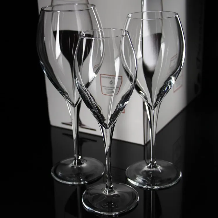 Wholesale wedding party 210ml 260ml 325ml 445ml 600ml glass goblet with long stem in bulk details