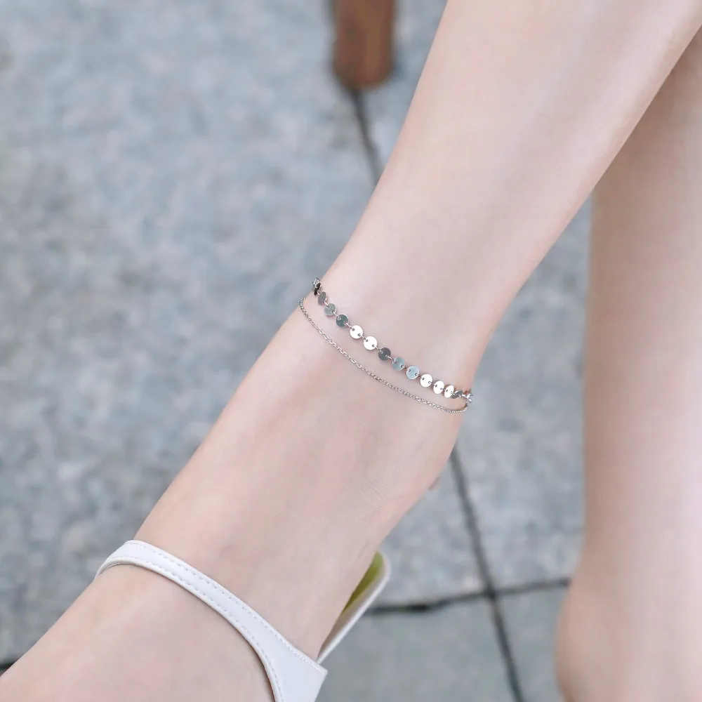 KAKODIY boutique fashion jewelry high quality custom 14K gold plated bracelet anklet 925 sterling silver beads women's anklet detail 2