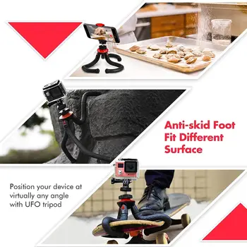 Mini Flexible Octopus Mobile Phone Holder Desktop Selfie Stick Tripod Stand for Smartphone detail image