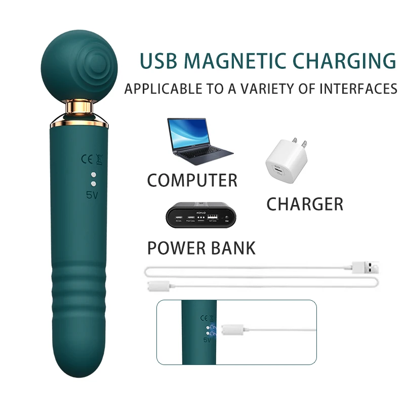 Trending Products 10 Vibration Modes Slap Wand Vibrator With Sucking  Vibrator Thrusting Dildo for Women - g Spot