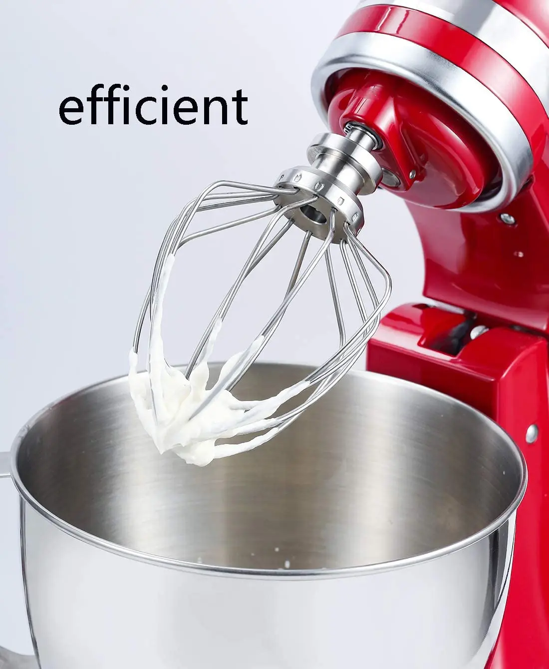 K45WW 6-Wire Whip Attachment For Tilt-Head Stand Mixer, Stainless Steel. Egg Heavy Cream Beater, Cakes Mayonnaise Whisk Mixer ac