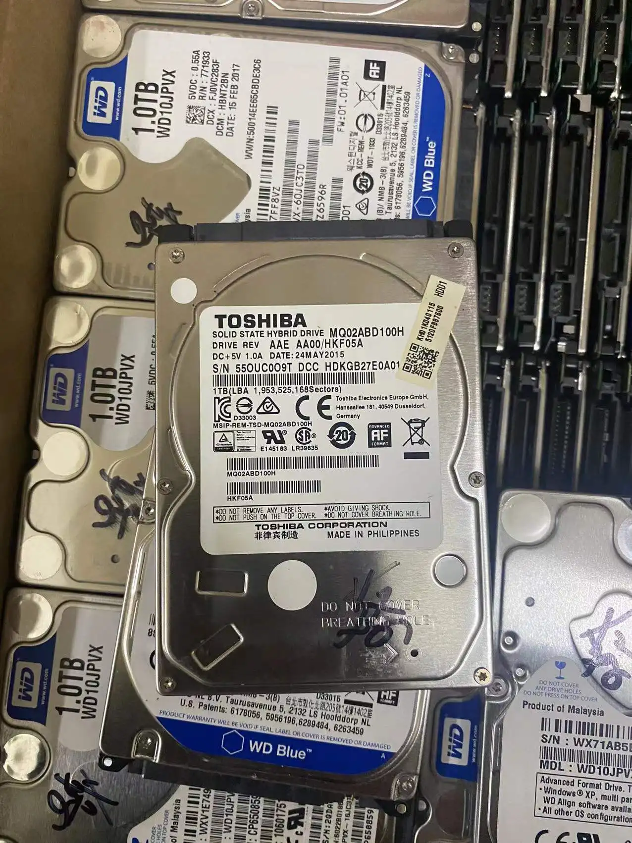 Used Disassembled 2.5 Inch Hard Drive Laptop Hard Drive 1tb 500g