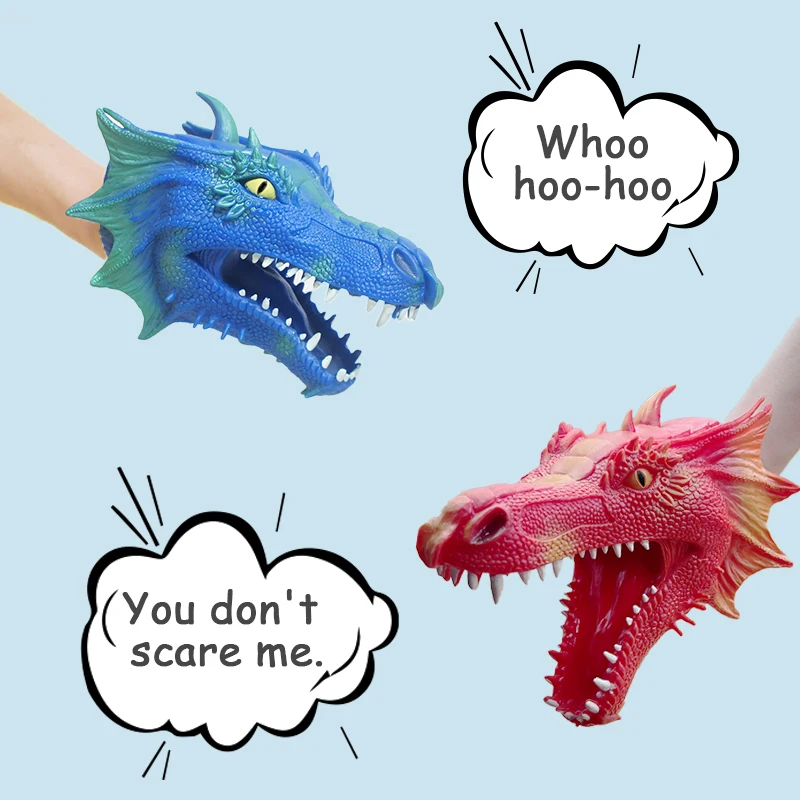 Напрыскивающие игрушки-драконы фабрика высокое качество мягкая резина TPR дракон животное ручная кукольная игрушка