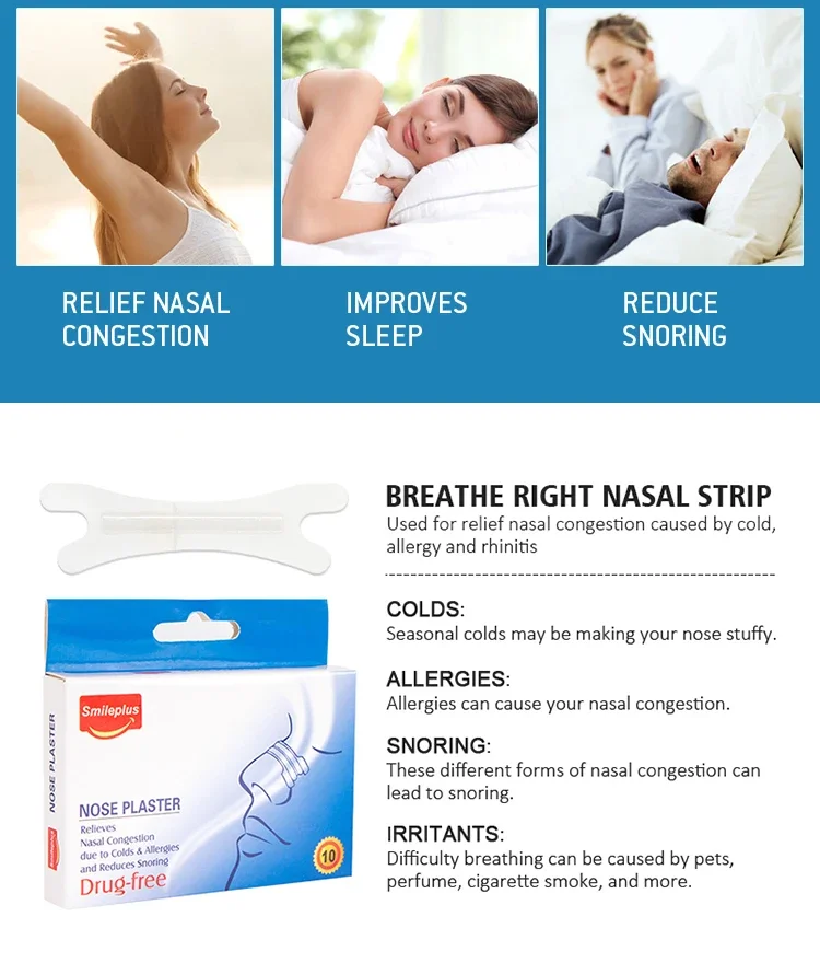 Right Extra Strength Tan Sleep Strips Waterproof Anti Snoring Nasal ...