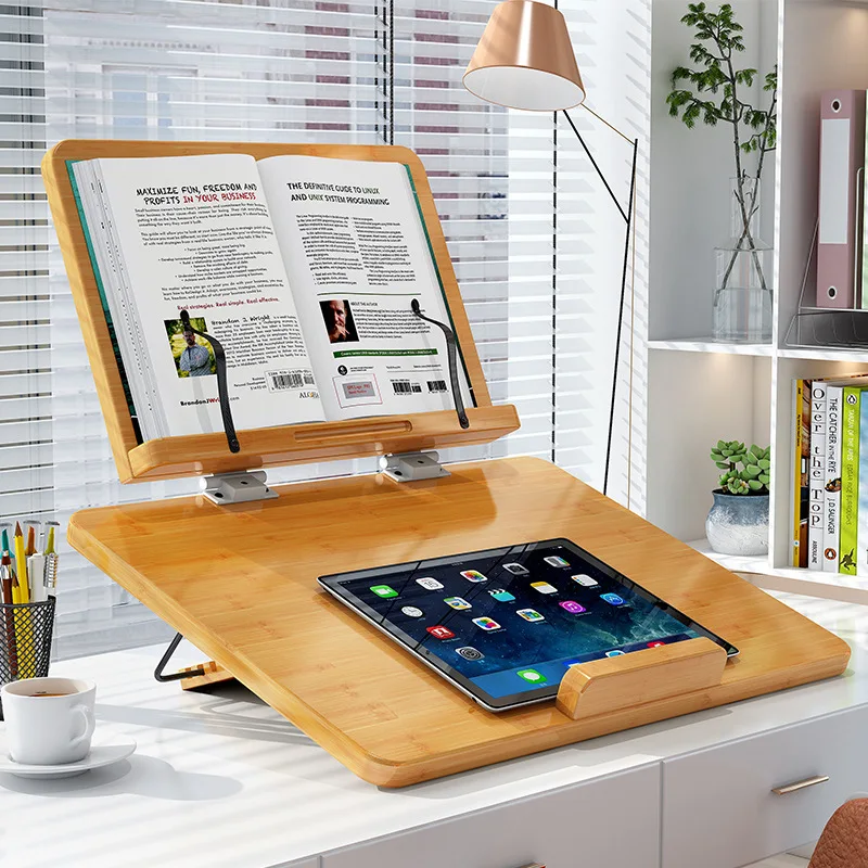 Bambus-Buchstnder zum Lesen Desktop-Buchhalter Verstellbarer Laptop-Stnder,  Lehrbuch-Dokumentenhalter, Multifunktionaler Buchstnder| Alibaba.com