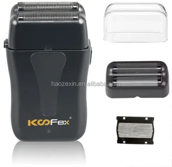 Koofex Double DLC Blade 10000RPM High Speed Shaver USB Rechargeable Barber Shaving Machine Hair Foil Electric Shaver