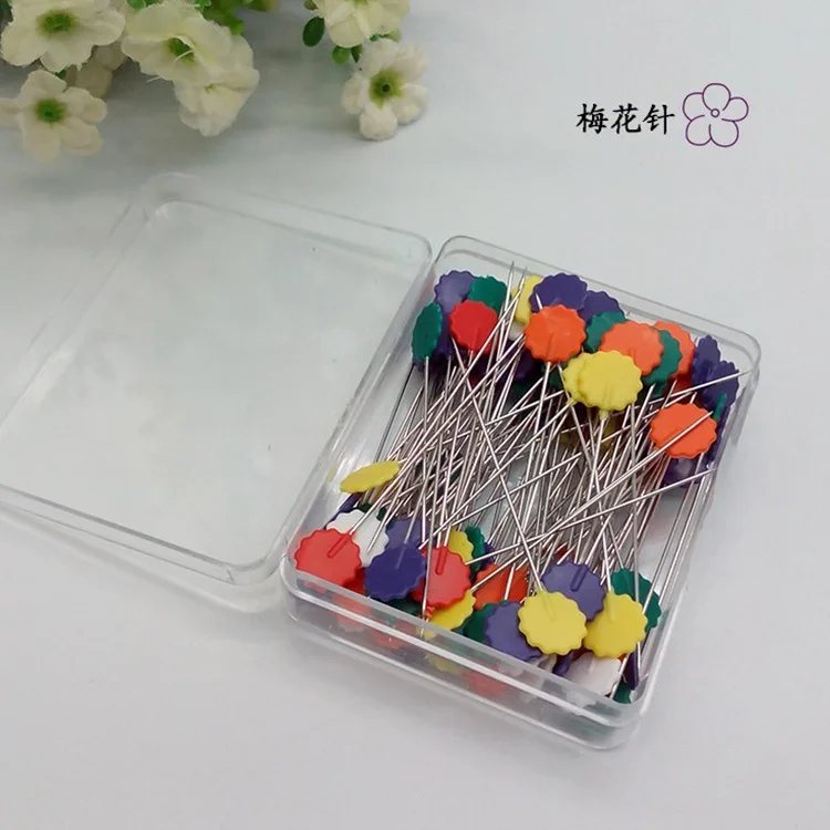 Assorted Color Pearl Head Pins in Pack of 100pcs
