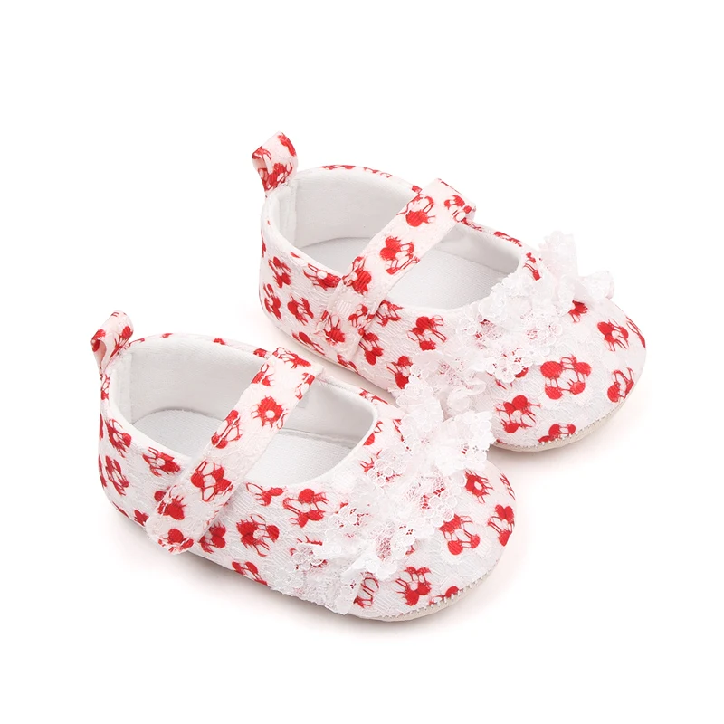 New Arrival Soft Sole Floral Design Newborn Baby Girl Shoes Casual Baby Shoes for Girls supplier