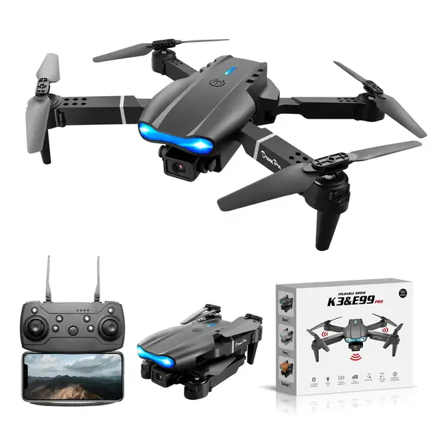 Obstacle Avoidance RC E99 Pro Drone WIFI 4K HD Dual Camera Quadcopter Drone Toy